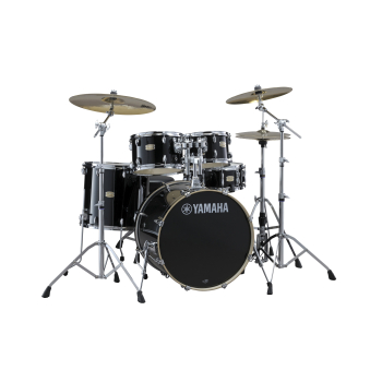 YAMAHA STAGE CUSTOM BIRCH RAVEN BLACK + HW680 - zestaw perkusyjny